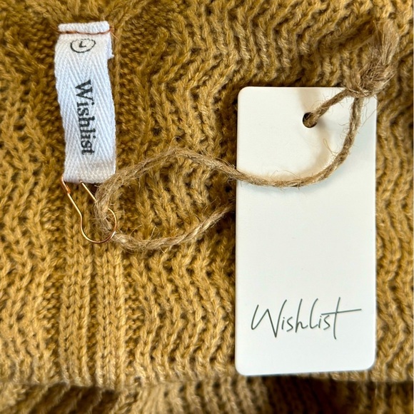Wishlist‎ Women's Knit Cropped Tank Size Large Tan NWT - Picture 4 of 4